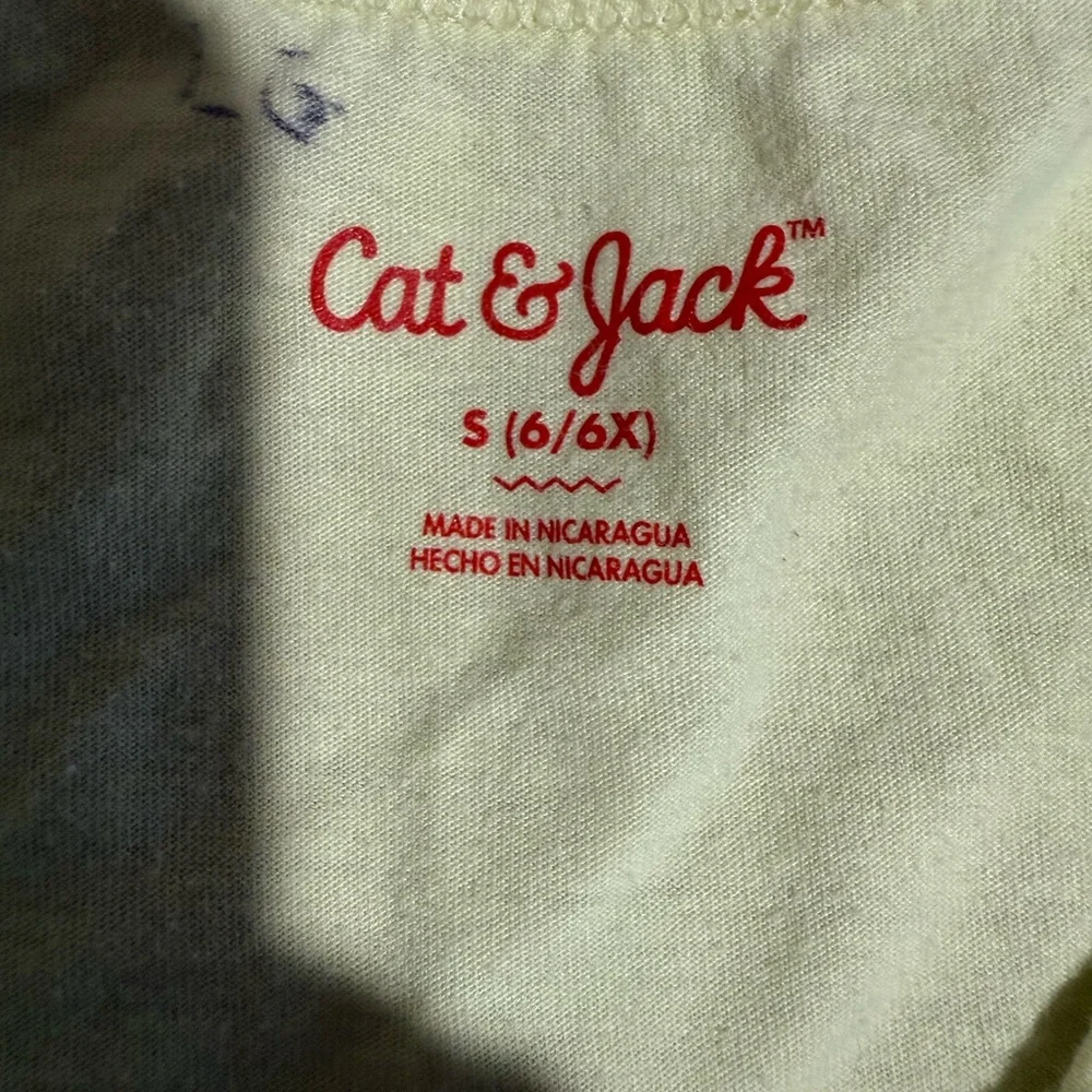 Cat & Jack Neon Tank Top with Rainbow Butterfly